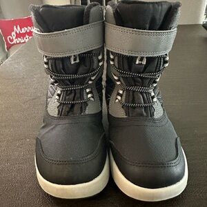 Merrill Boys Black and Gray Winter Boots
